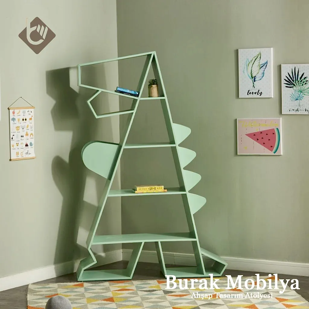 Dinozor Çocuk Odası Kitaplık